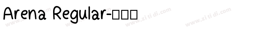 Arena Regular字体转换